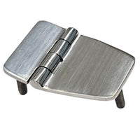 Stainless steel 316 Flush Hinge with three thread stud 38x60mm