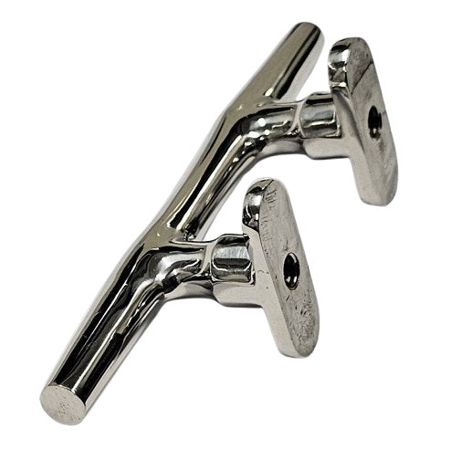 Stainless steel 316 Heavy Duty Open Base Stud Mount Cleats without thread bars 150mm