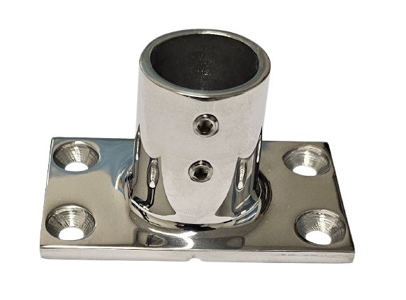 Stainless steel 316 Rectangular Base 60° 22mm (7/8")