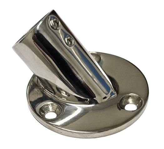 Stainless steel 316 Round Base 90° 22mm (7/8")