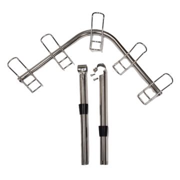 SS316 5-Way Adjustable Corner Rod Holder