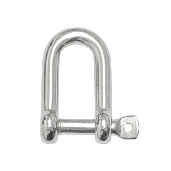 Stainless steel 316 Forged Dee Shackles with captive bolt 5mm