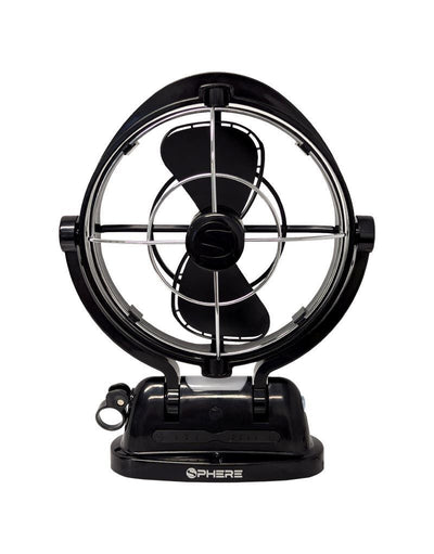 Sphere VIENTO Fan & Light with USB A&C Outputs + Remote - Black