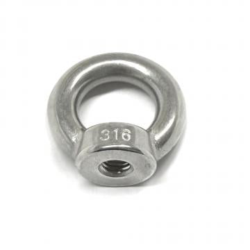 Stainless steel 316 welded Eye Bolts 12mm (Thread 12mm,Thread Length 85mm,Overal Length 140mm)