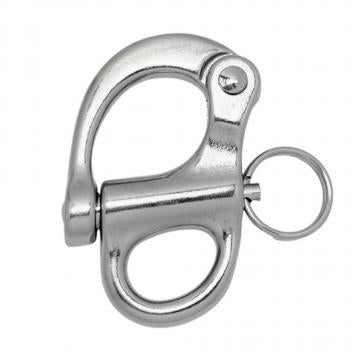 Stainless steel 316 Fixed Snap Shackles 12x52mm