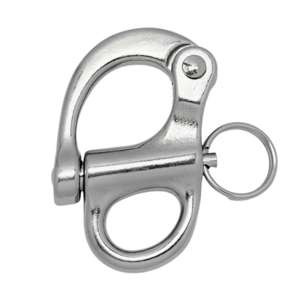 Stainless steel 316 Fixed Snap Shackles 12x52mm