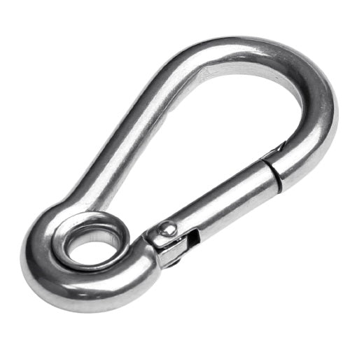Stainless steel 316 Snap Hook with round thimble eye 120x11mm