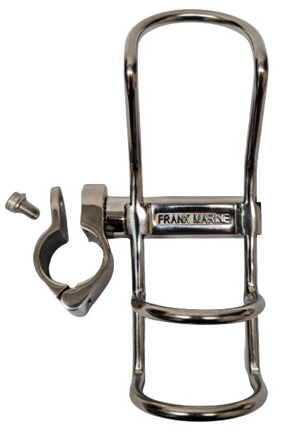 SS316 Adjustable Single Rail Mount Rod Holder for Angle Rails