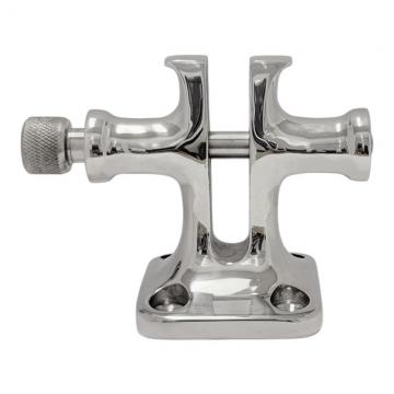 Stainless steel 316 Split Bollard with spring loaded captive pin 84x122x62mm