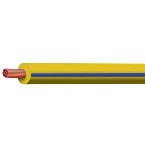 3mm Single Core Yellow with Blue Trace Auto Cable