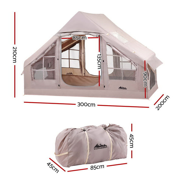 Weisshorn Inflatable Beach Tent 6 Person 3x2m