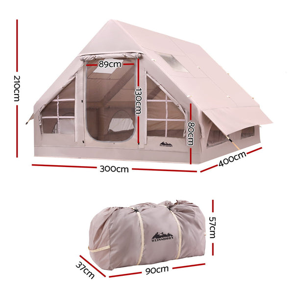 Weisshorn Inflatable Beach Tent 6 Person 3x4m