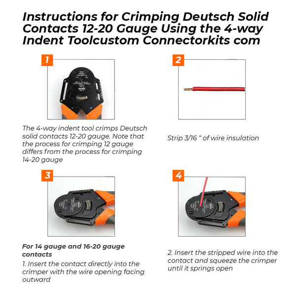 Deutsch DT 1000-Piece Connector Kit with Genuine Crimp Tool
