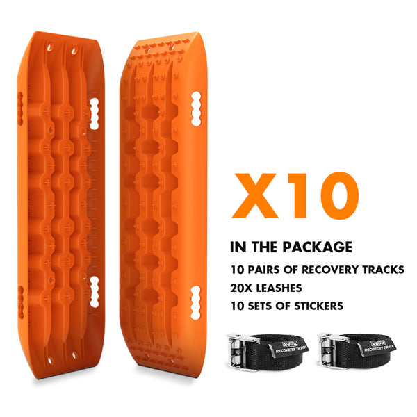 X-BULL 10 Pairs of Recovery tracks Boards Traction 10T Sand tracks/ Mud /Snow Gen 2.0