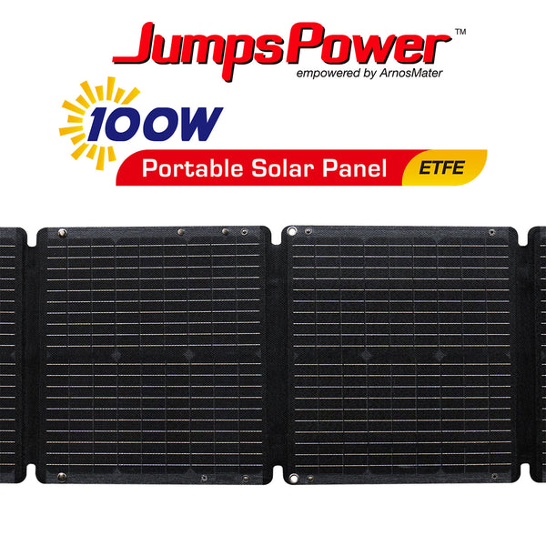 JumpsPower 100W Portable Foldable Solar Panel