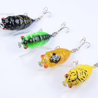 4x Popper Poppers 5cm Fishing Lure Lures Surface Tackle Fresh Saltwater