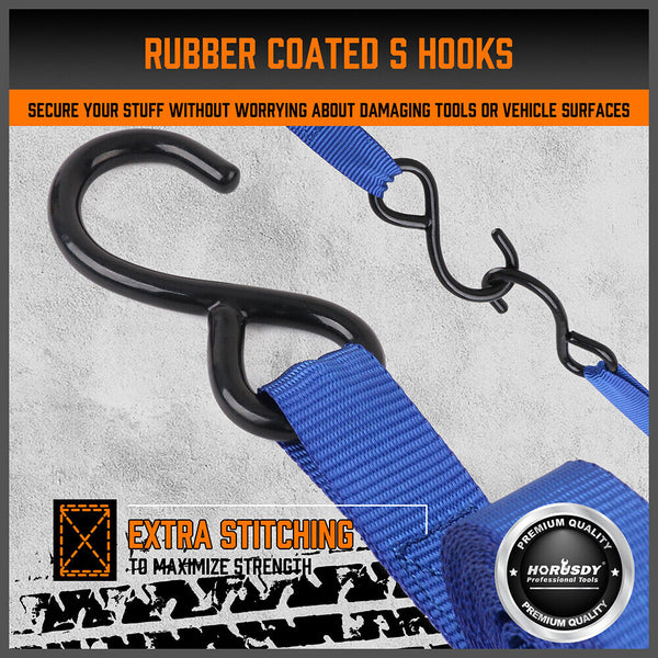 10Pcs Ratchet Tie Down Straps 997KG 4.5M Trucks Trailer Strap Stainless Steel