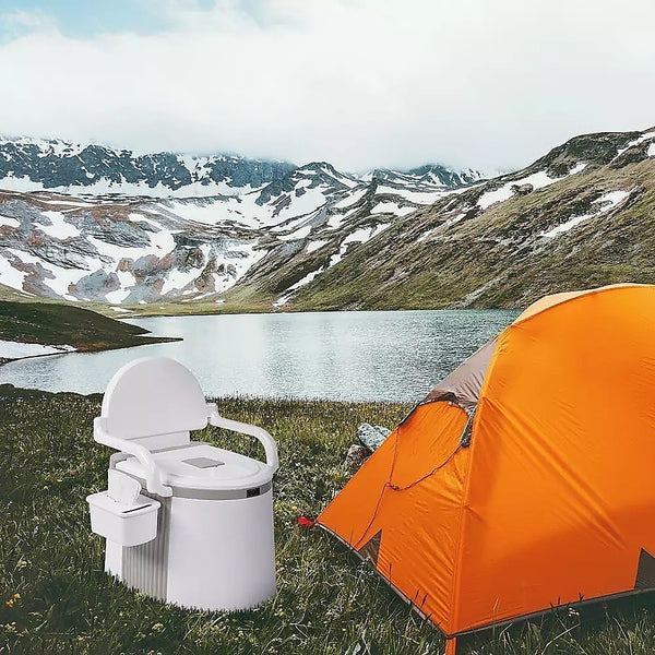 19L Portable Camping Toilet with Flush Pump