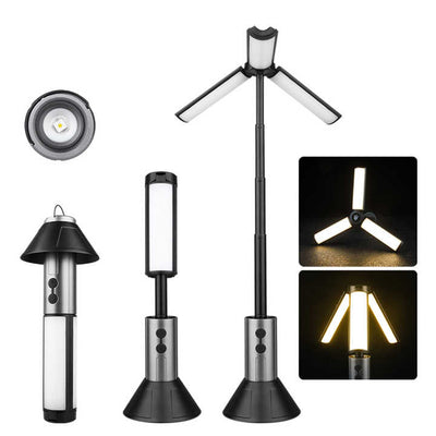 Multifunctional Telescopic Camping Lantern – Portable LED Light with Adjustable Height and USB-C Charging (Up to 51.8 cm