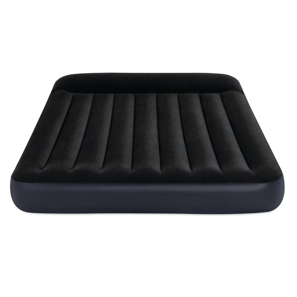 Intex Queen Pillow Rest Classic Airbed W/ Fiber-Tech