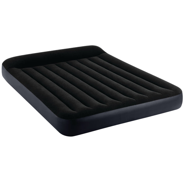 Intex Queen Pillow Rest Classic Airbed W/ Fiber-Tech