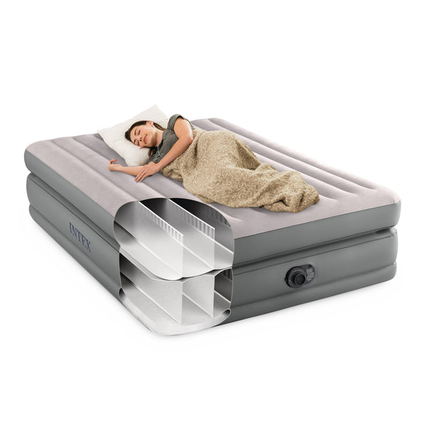 Intex Queen Comfort Elevated Airbed with Fiber-Tech