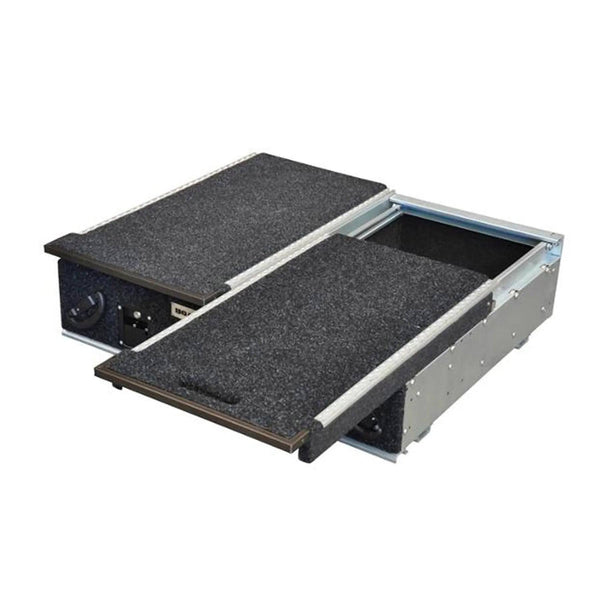 Double Roller Drawer with Right Hand Fridge Slider — Toyota Prado & Medium Wagons