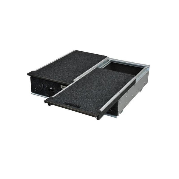 Double Roller Drawer with Right Hand Fridge Slider — Landcruiser & Large Wagons