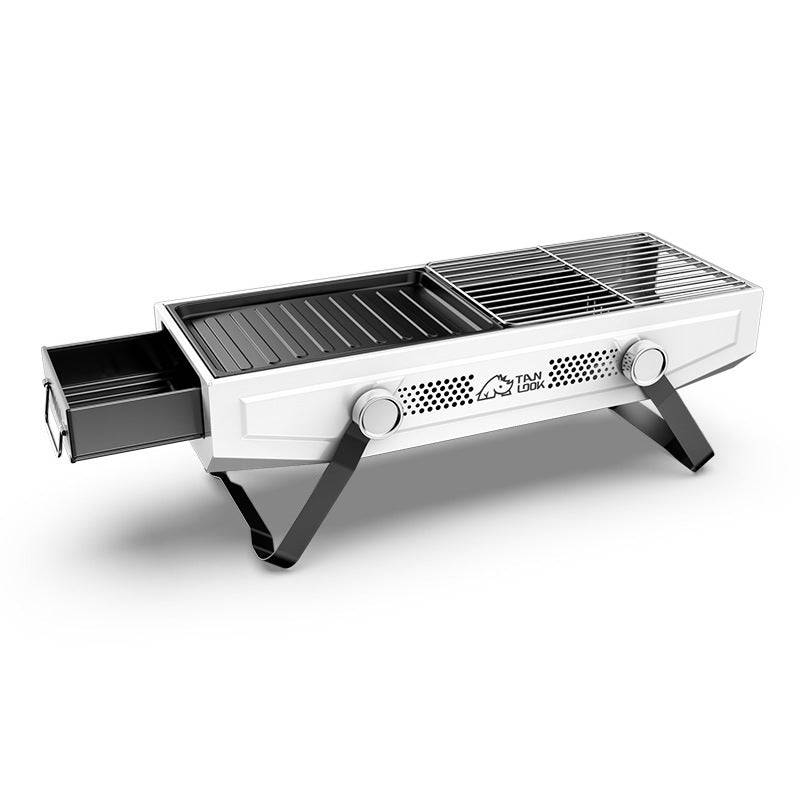 Foldable Portable Charcoal Frying Grill Grilling Outdoor Tabletop