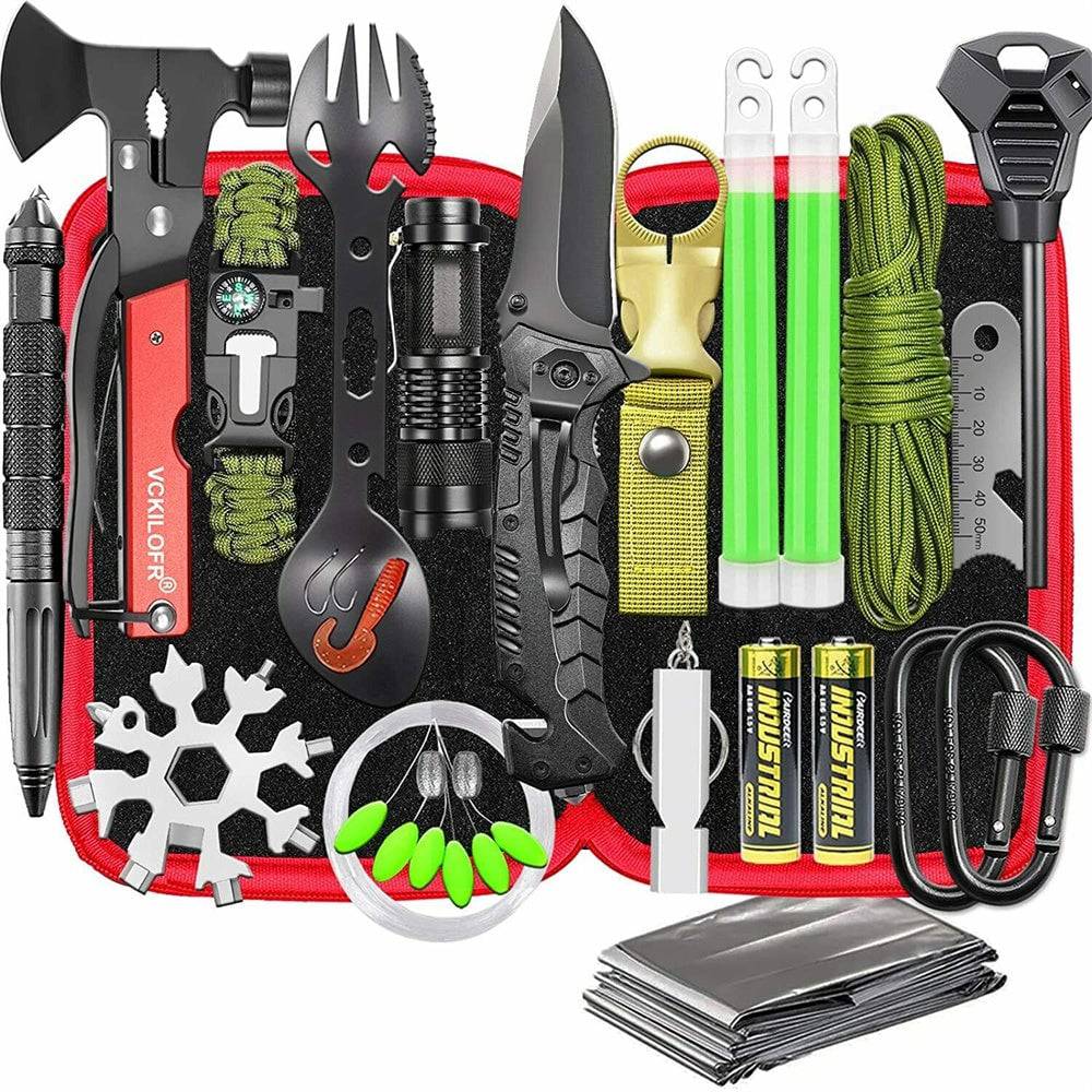 32 In Emergency Survival Equipment Kit Camping SOS Tool Sports