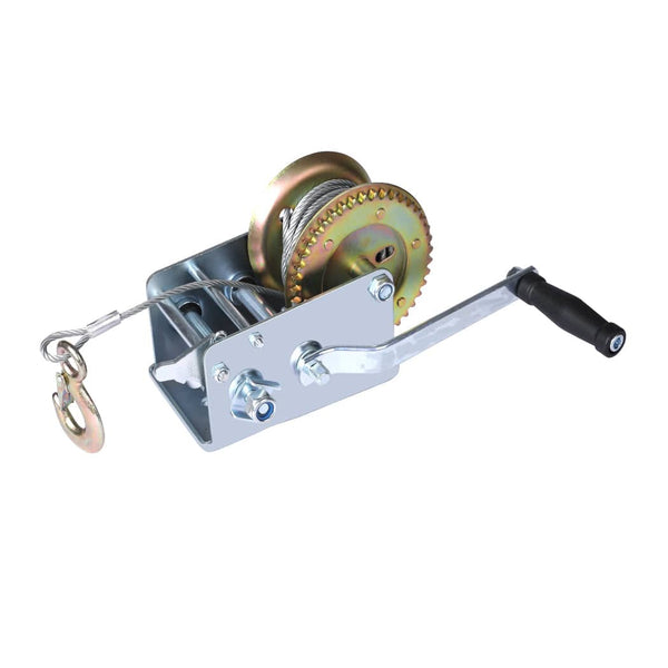 4410 LBS / 2000KGS Hand Winch Puller Heavy Duty 4WD Boat Cranking Winch Steel Cable