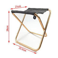 Aluminum Camping Stool Portable Folding Sports Travel Camp Fishing Chair Outdoor Large