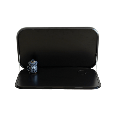Picnic Table Black w/LED Light & Backing Plate 800 X 445mm