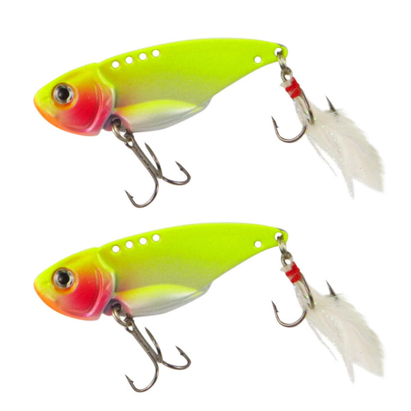 Finesse Feather Blade, Chartreuse, 55mm, 2 Pack