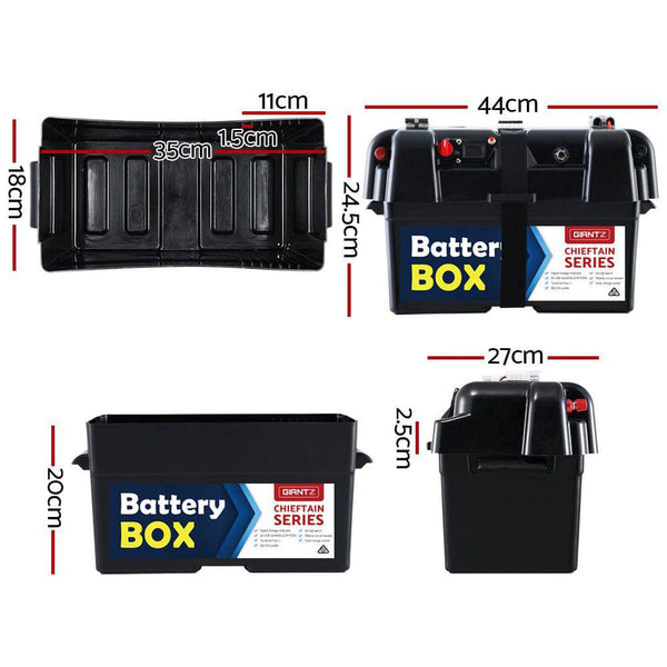 GIANTZ Battery Box 12V Camping Portable Deep Cycle AGM (Standard)