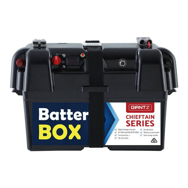 GIANTZ Battery Box 12V Camping Portable Deep Cycle AGM (Standard)