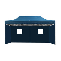Instahut Gazebo Pop Up Marquee 3x6 Folding Tent Wedding Metal Gazebos Navy