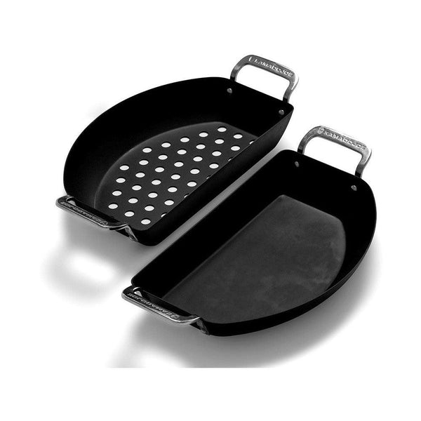Kamado Joe® Karbon Steel™ Half-Moon Pan Set