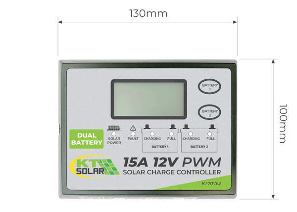 Solar Charge Regulator PWM, 15Amp Dual by KT Solar
