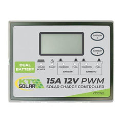 Solar Charge Regulator PWM, 15Amp Dual by KT Solar