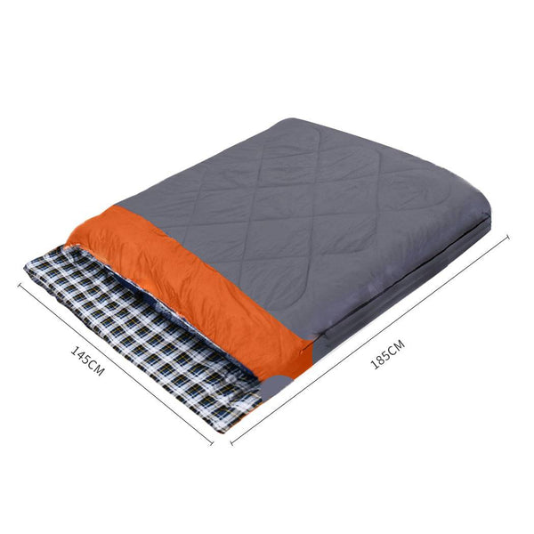 Mountview -10°C Double Indoor Outdoor Adult Camping Hiking Envelope Sleeping Bag