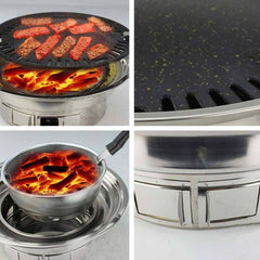 Portable Smokeless Charcoal Grill
