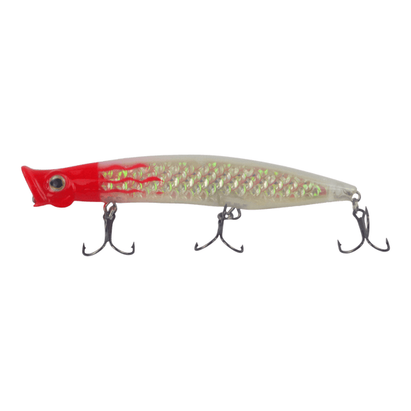 Toppu Mizzu Cupface Popper, 110mm, Silver Red Hex