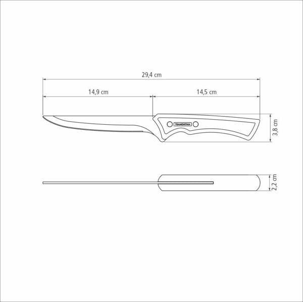 Tramontina Black Churrasco 6" Boning Knife