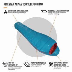 Vango Nitestar Alpha 150 1300g Sleeping Bag