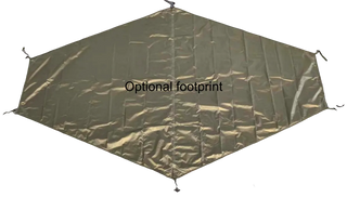 Footprint for Vern 1 & Vern 1 3S Tent by Nortent