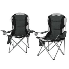Weisshorn 2X Folding Camping Chairs Arm Chair