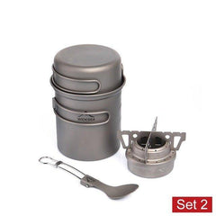 Ultra-light Titanium Outdoor Kitchen Cooking Pot