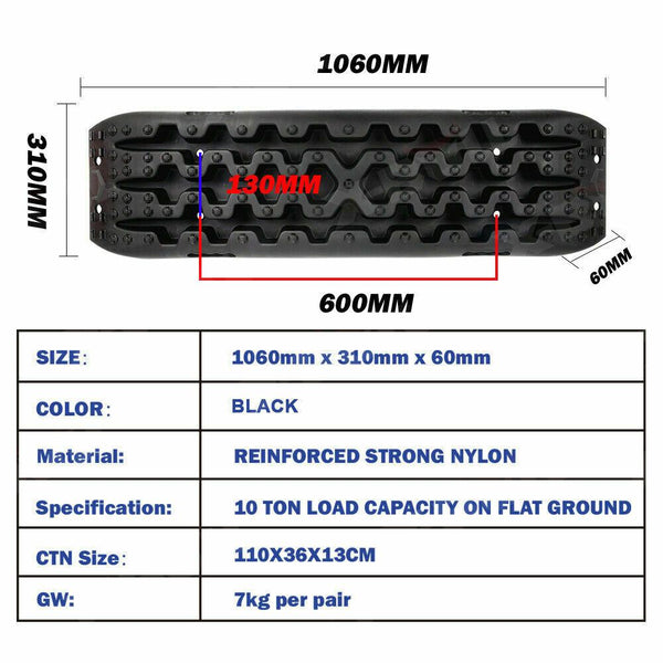 X-BULL Gen 3.0 Recovery Tracks 2 Pairs - Black