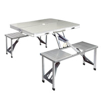 Weisshorn Camping Table Folding Aluminum Portable Outdoor Picnic 85CM - Camping Australia